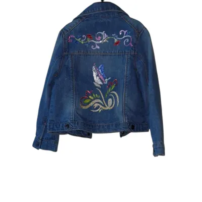 veste en jean fille 5 ans